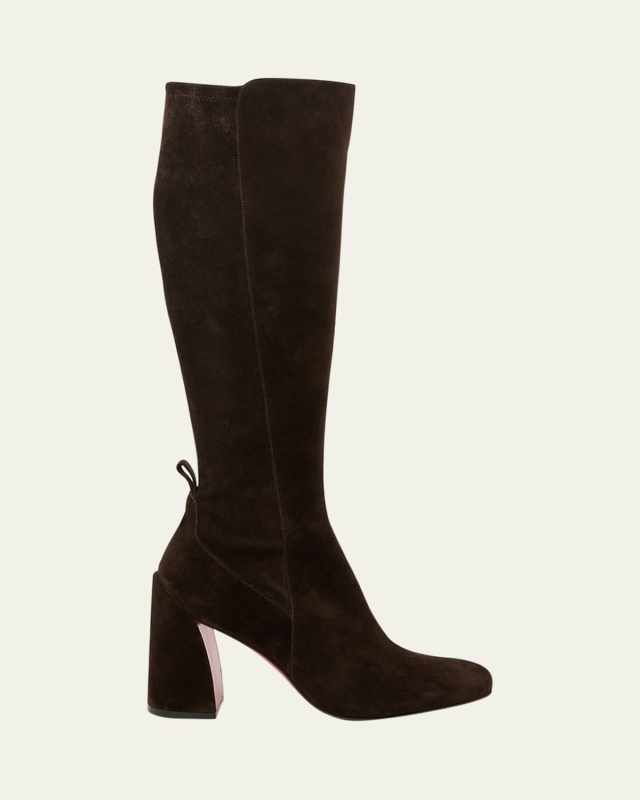 Jane Suede Red Sole Knee-High Boots